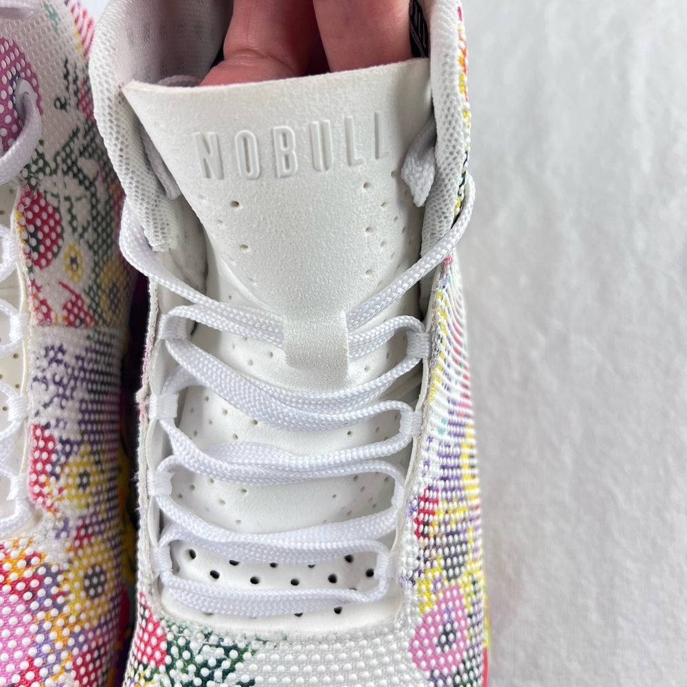 NoBull Women's Super Fabric Floral High Top Sz 7 + Floral Laces Sneaker Trainers - Picture 8 of 13